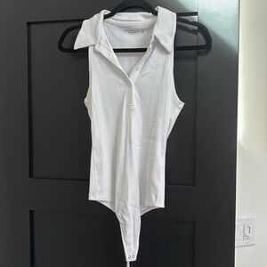 Abercrombie Ribbed Polo Bodysuit